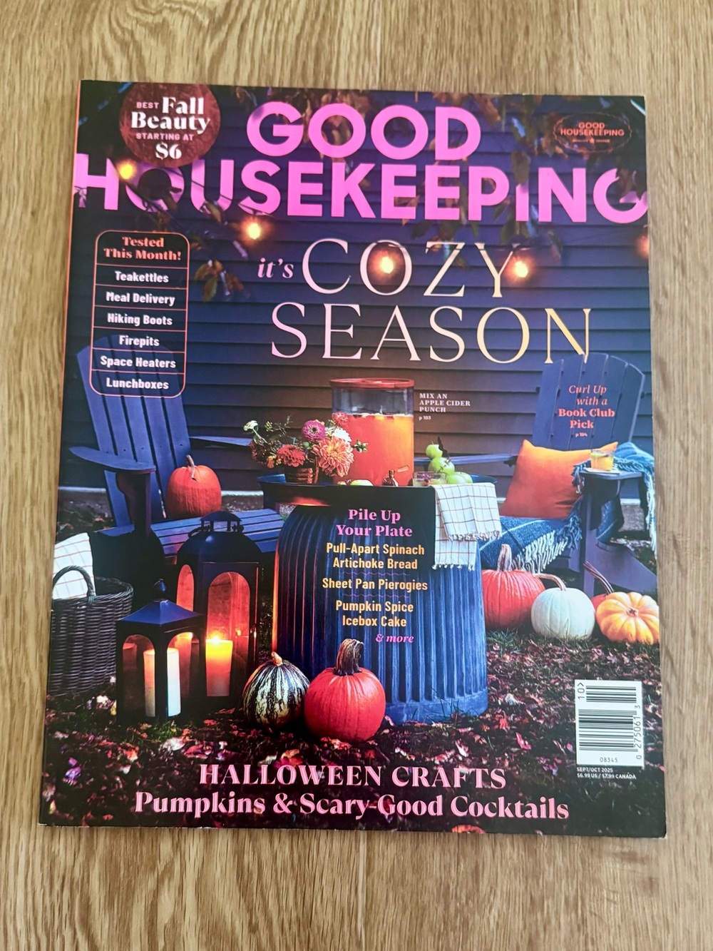 Good Housekeeping Magazine Sept/Oct 2025 Issue Cozy Season Fall Decor